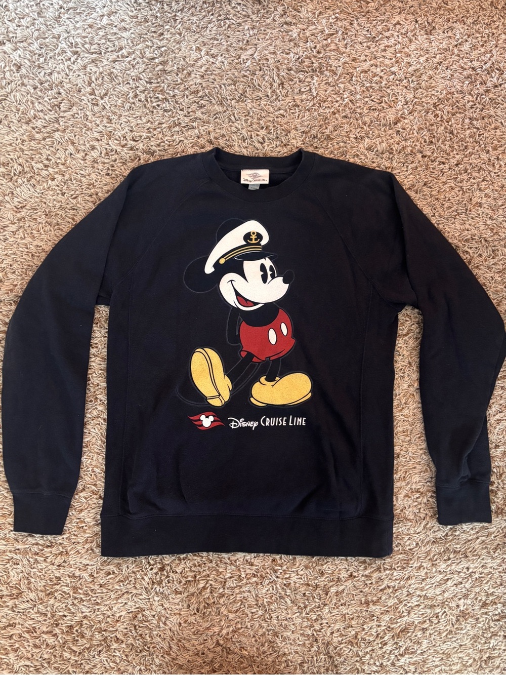 Disney Navy Mickey Cruise Line Crewneck Sweatshirt